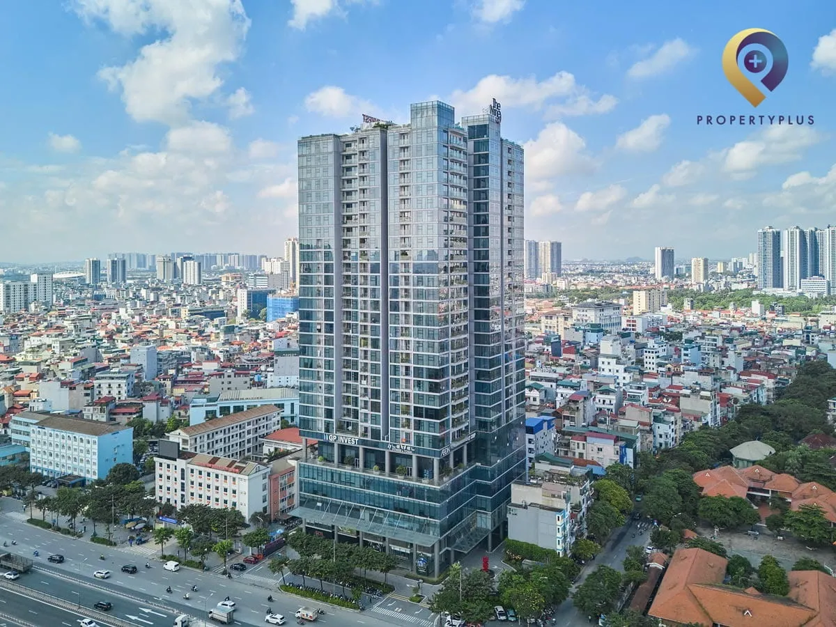 The Nine building exterior overview in Cau Giay, Hanoi.